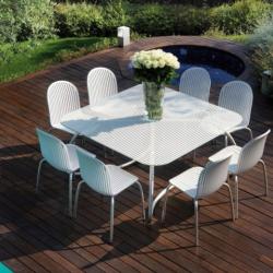 Sotos Outdoor - Ninfea Outdoor Dinning Table With Chairs